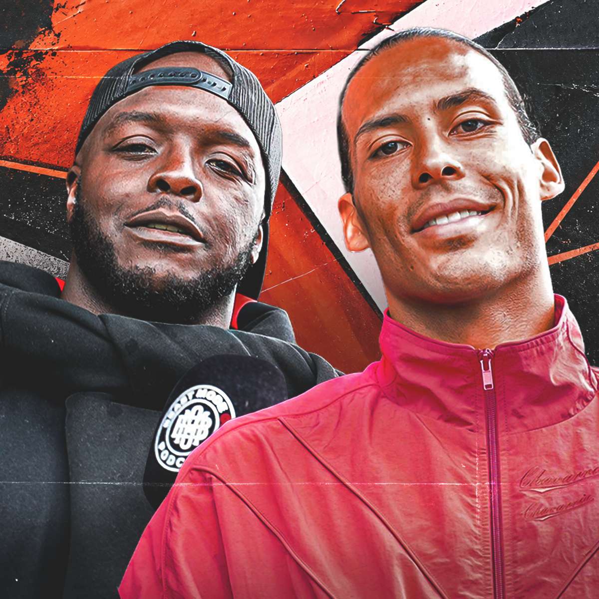 Virgil van Dijk Beast Mode On Podcast GFX HIC 1:1
