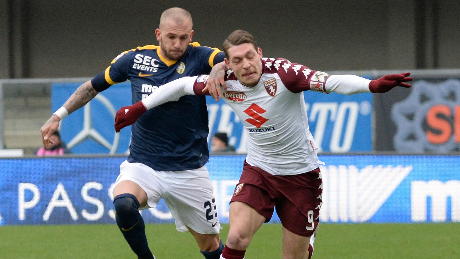 Simone Calvano, Andrea Belotti, Verona, Torino, Serie A, 25022018