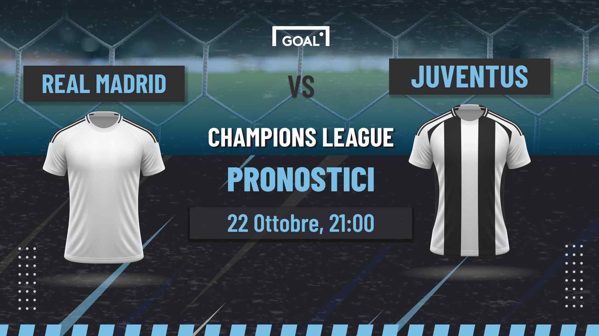 pronostici Real Madrid - Juventus