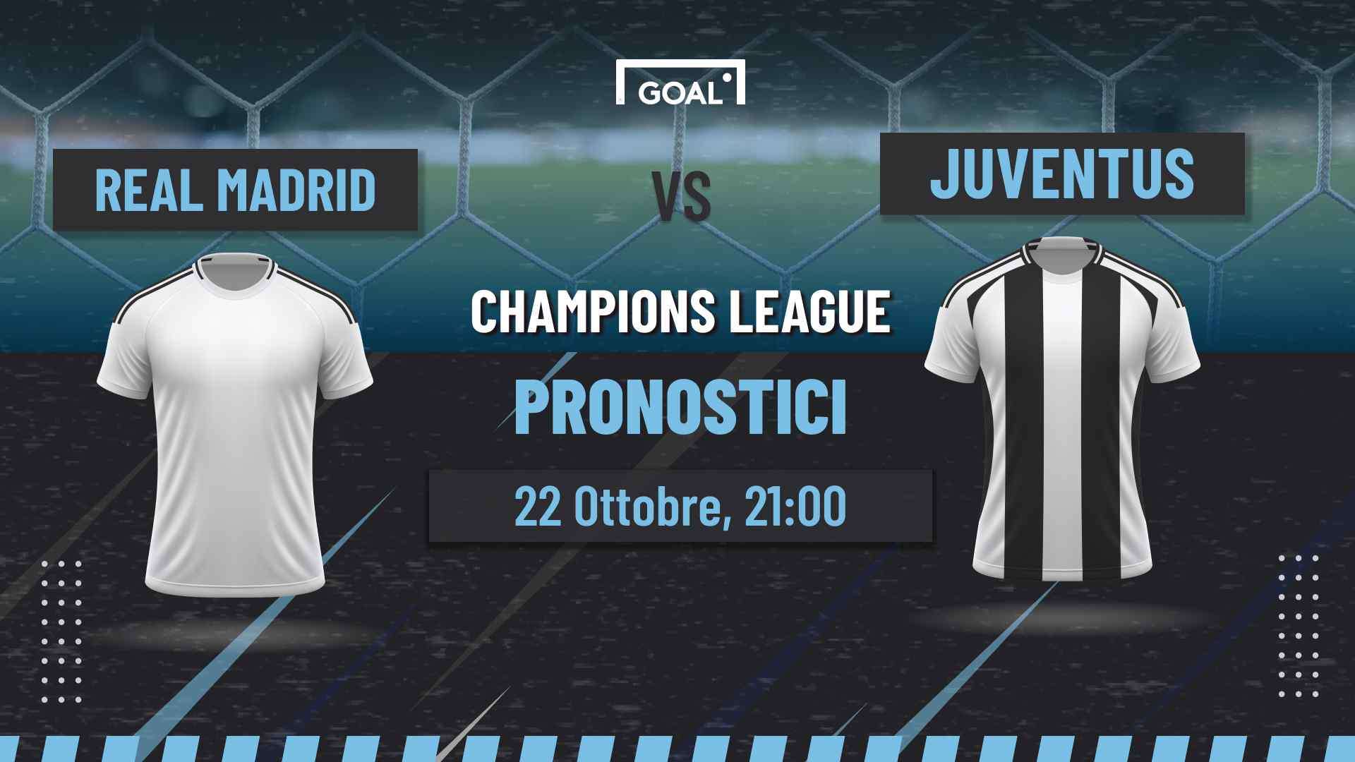 pronostici Real Madrid - Juventus
