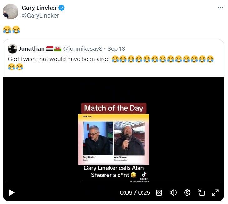 Gary Lineker Alan Shearer exchange