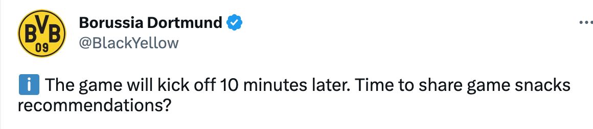 Dortmund tweet