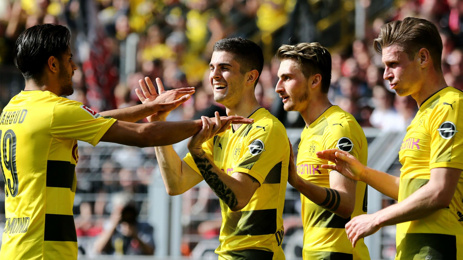 Christian Pulisic Borussia Dortmund celebration