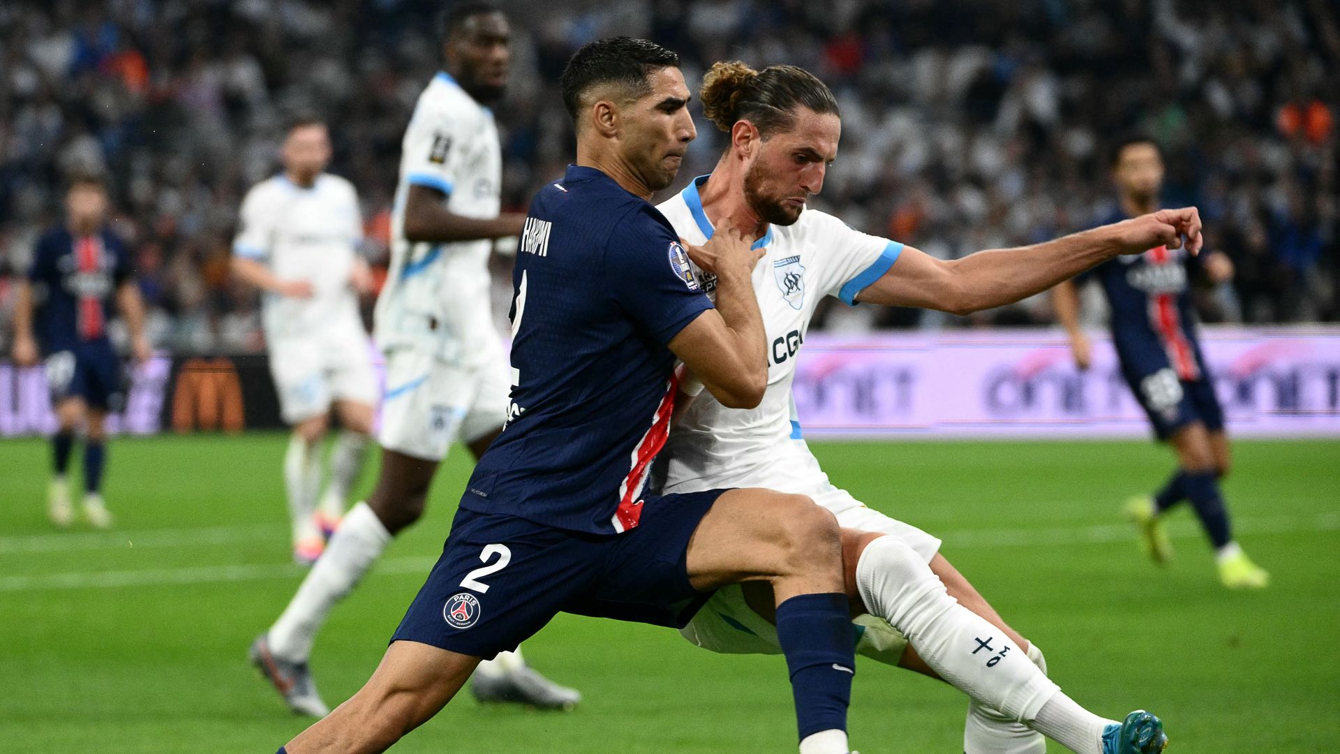 Adrien Rabiot Achraf Hakimi Marseille PSG Ligue 1 27102024