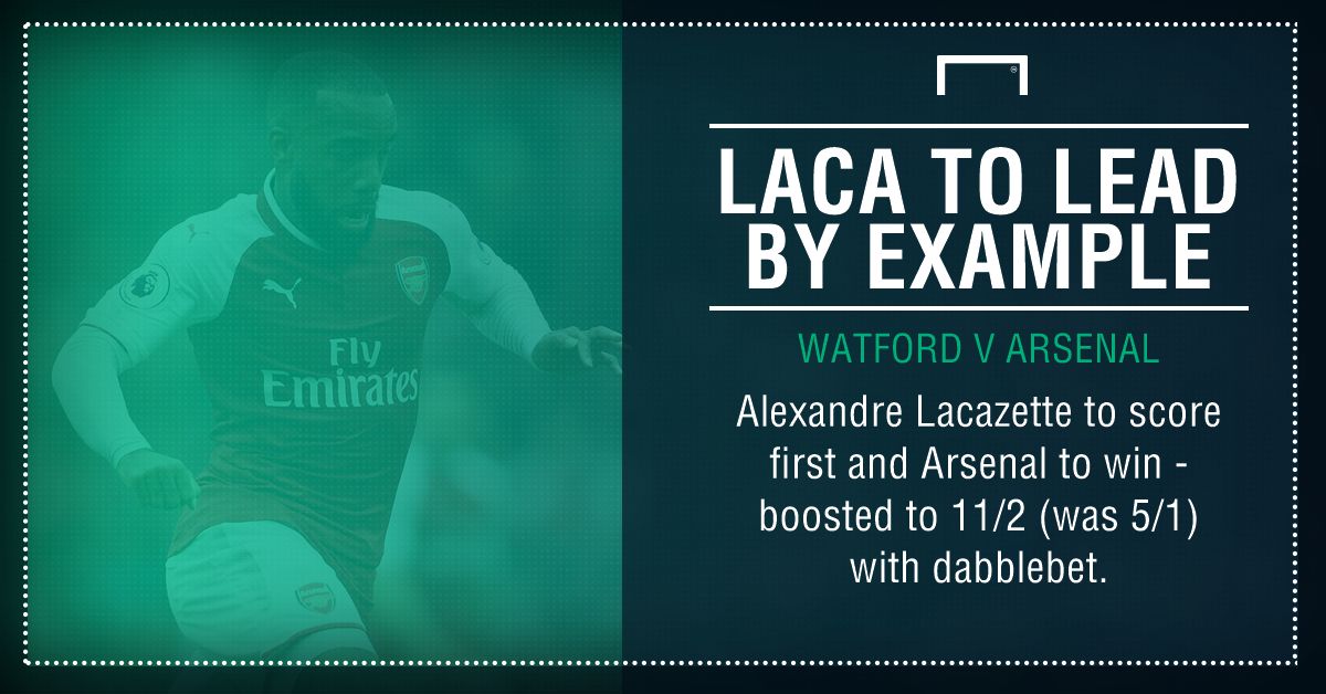 Watford Arsenal Lacazette graphic