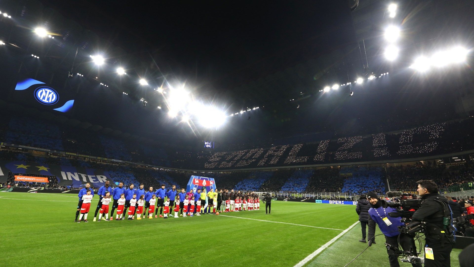 Milan fans Inter Milan Serie A