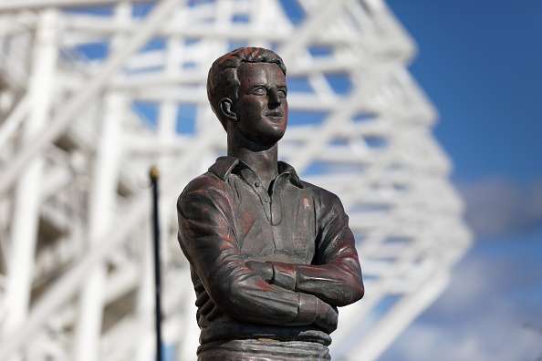 Ivor Allchurch's statue outside Swansea stadium