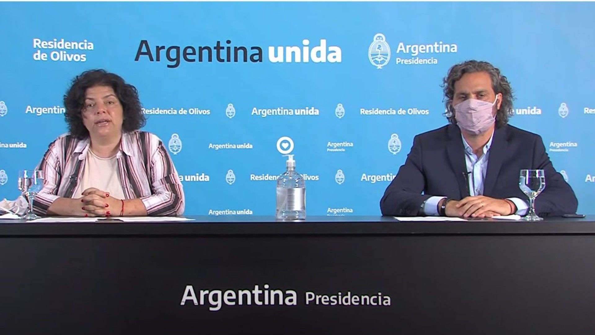 Carla Vizzotti Santiago Cafiero Conferencia de prensa Marzo 2021