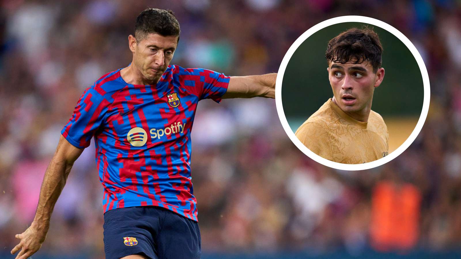 Robert Lewandowski Pedri Barcelona