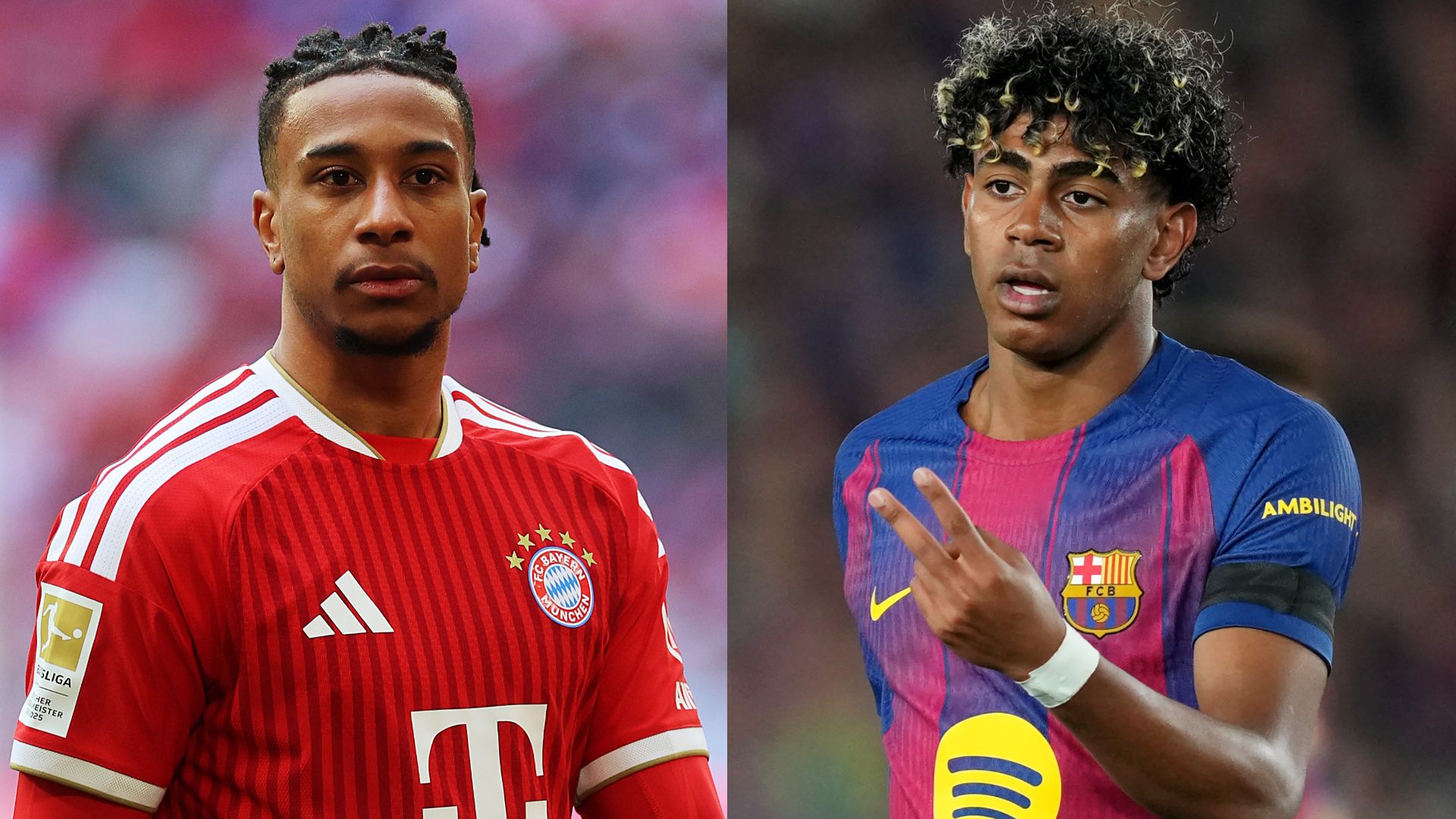 Michael Olise Lamine Yamal Bayern Munich Barcelona 2025-26