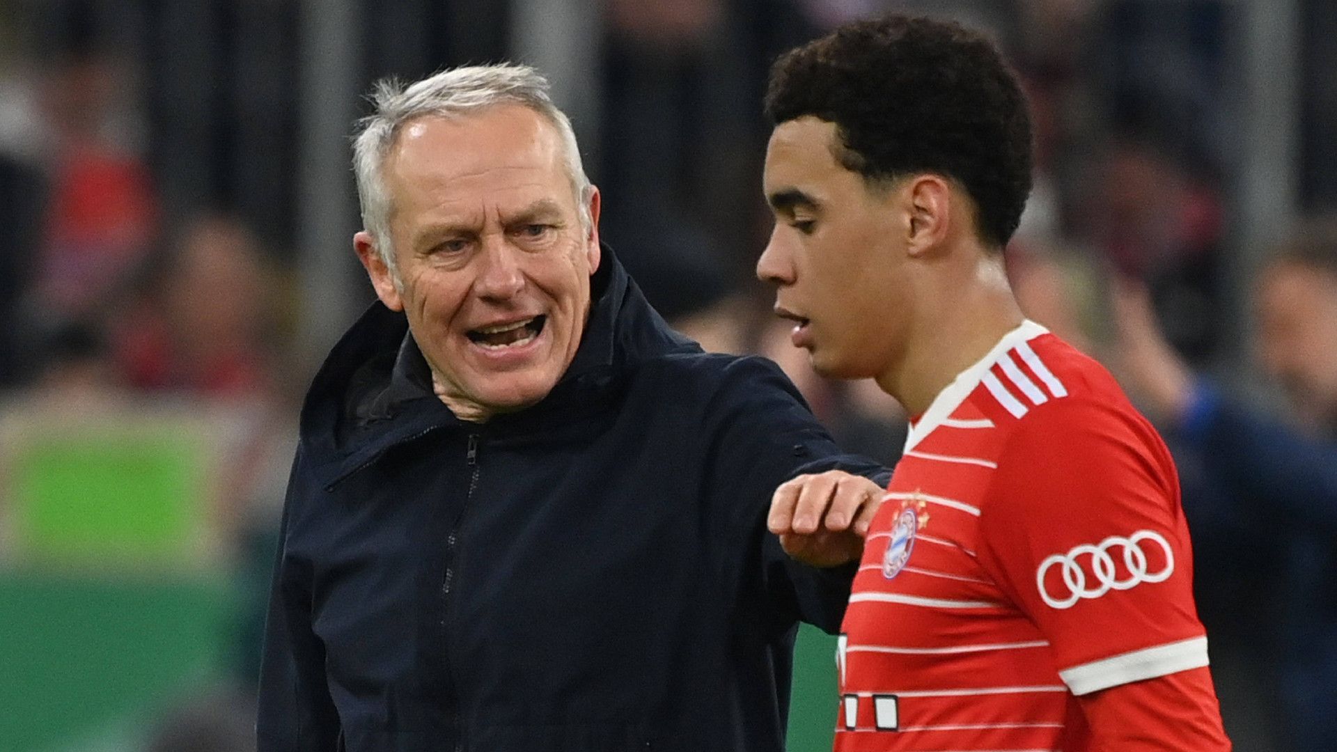 GERMANY ONLY: CHRISTIAN STREICH FREIBURG JAMAL MUSIALA BAYERN MÜNCHEN