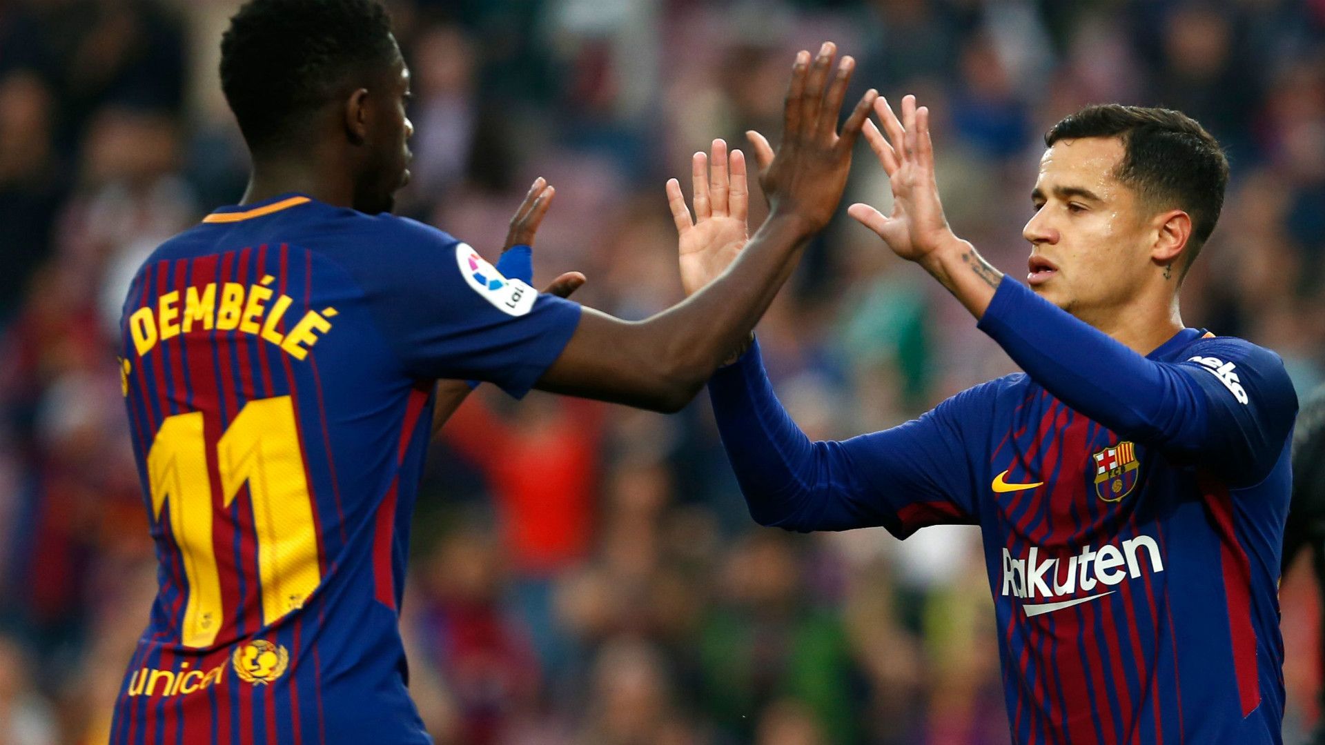 Dembele Coutinho Barcelona Villarreal LaLiga