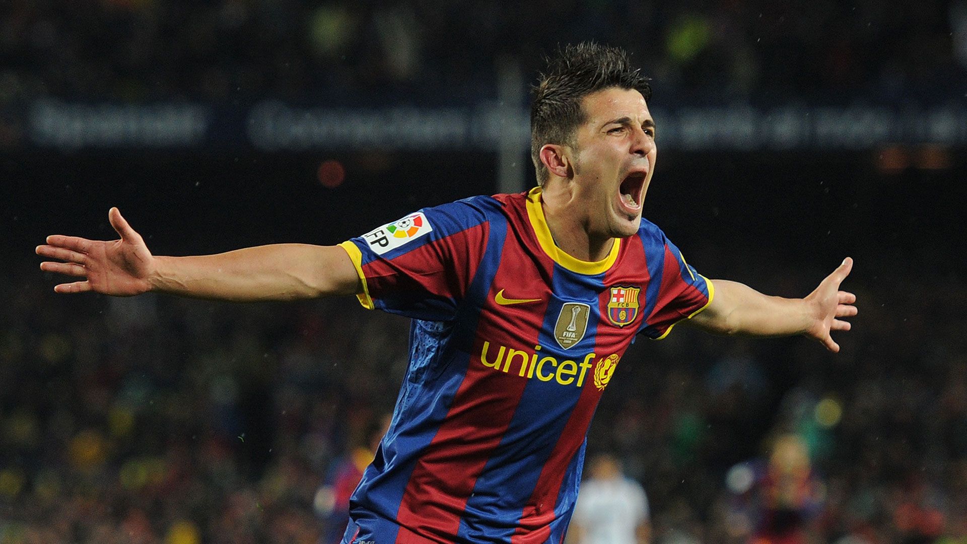 Barcelona Real Madrid David Villa 2010