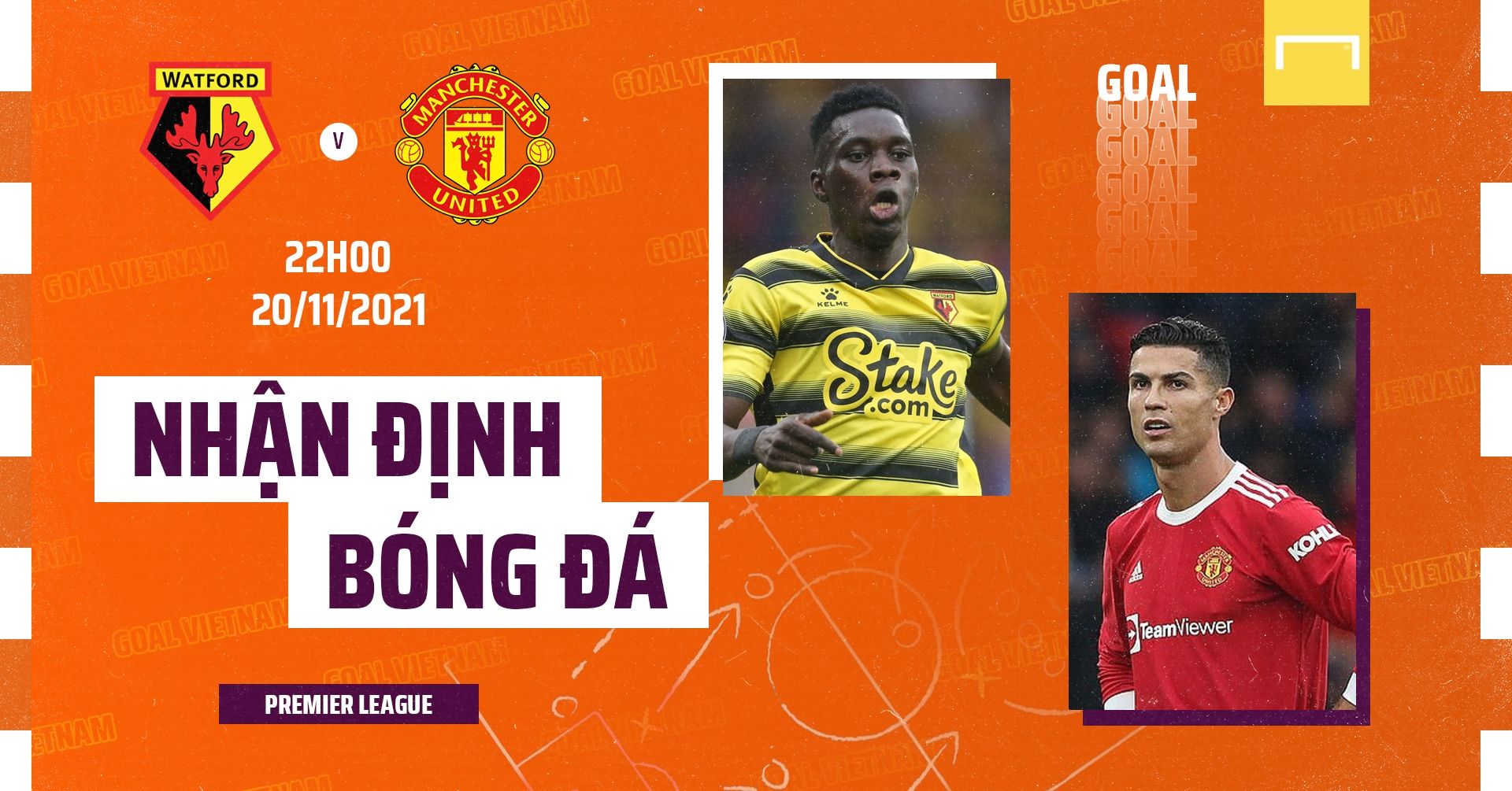 Preview Watford Manchester United 2021/22 Premier League GFX