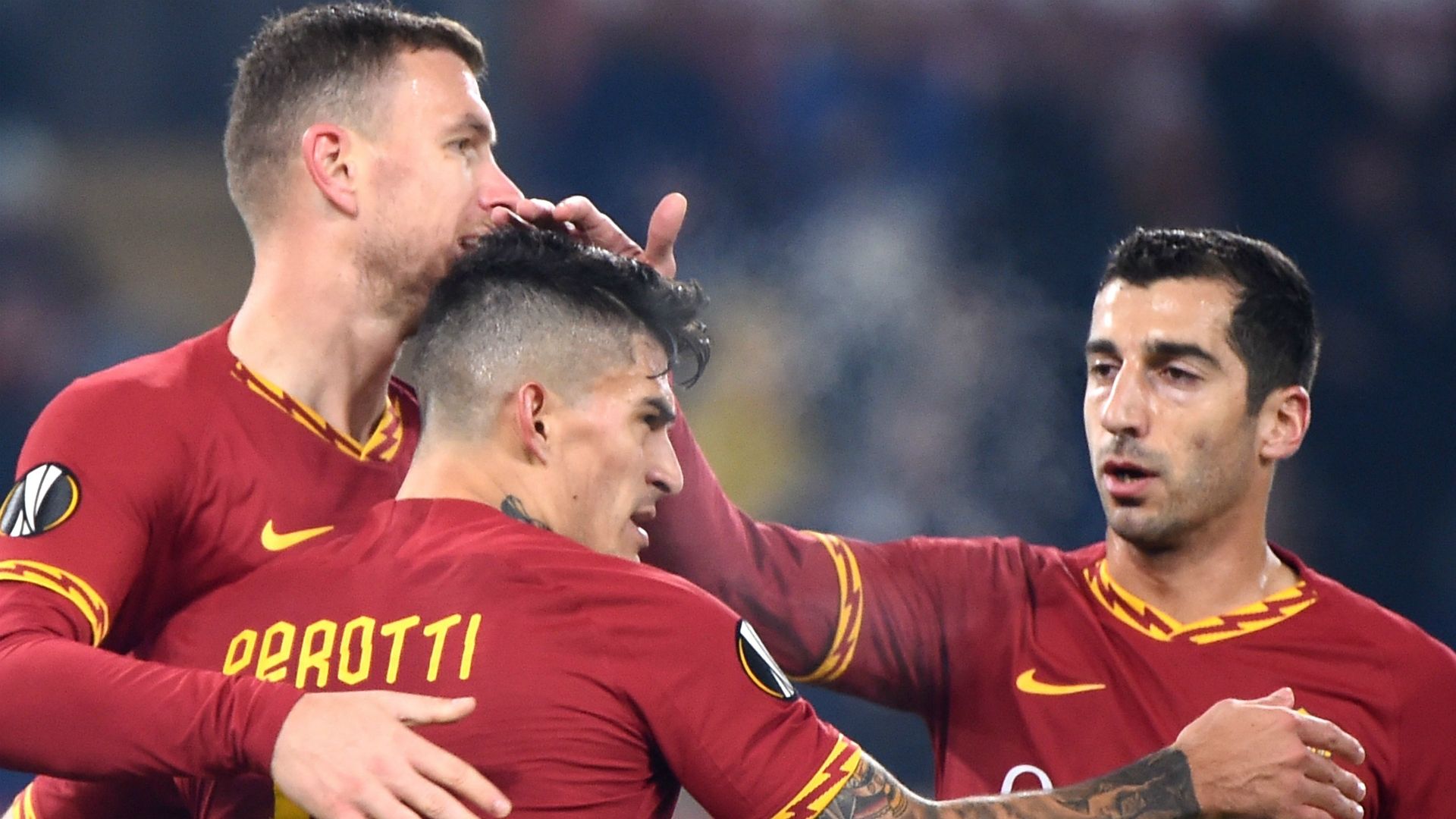Dzeko Perotti Mkhitaryan Roma