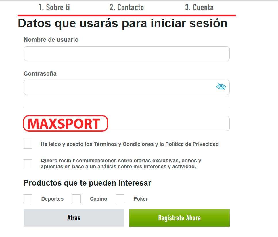 codigo promocional sportium registro