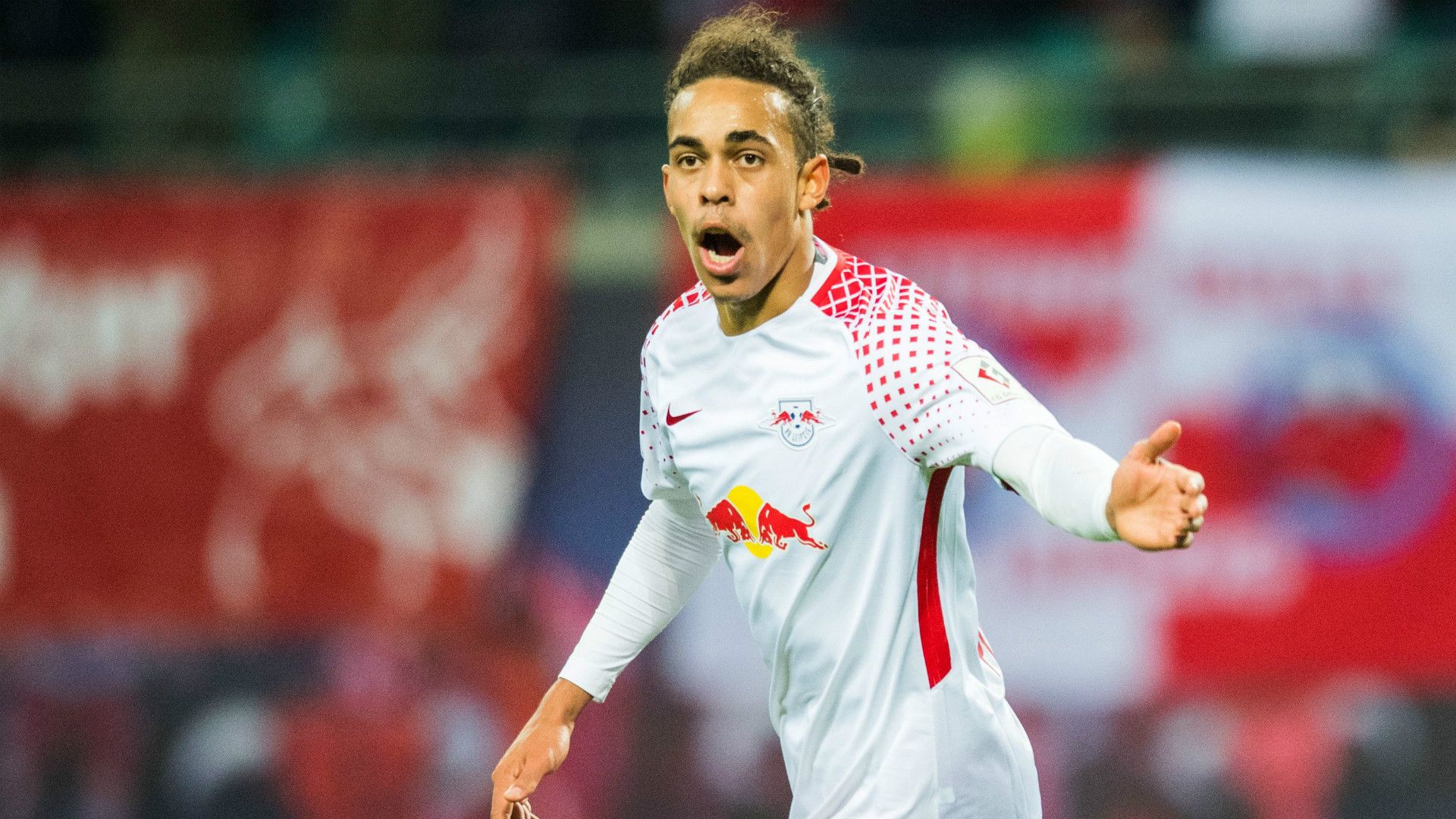 YUSSUF POULSEN RB LEIPZIG GERMAN BUNDESLIGA 04112017