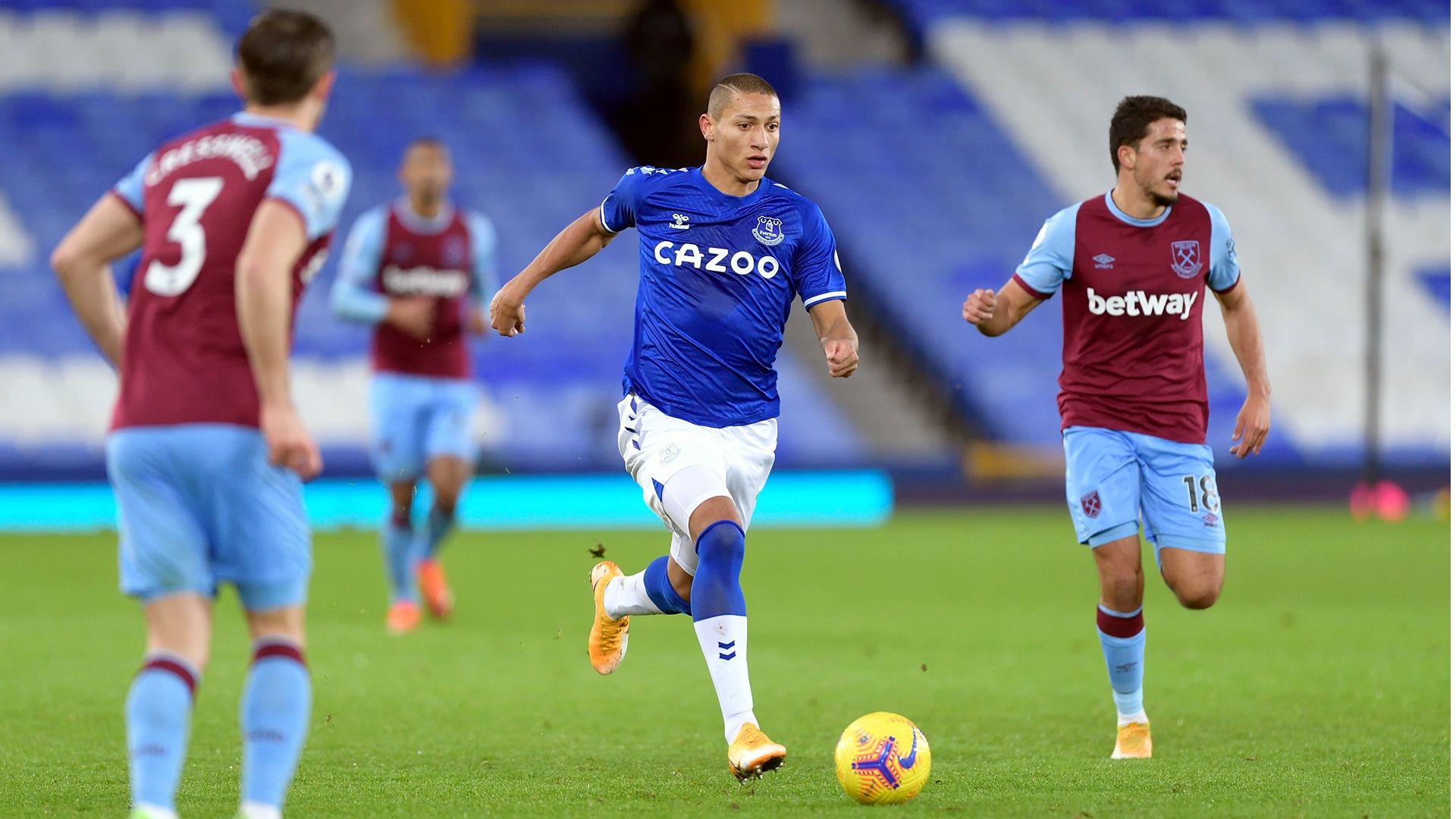 Everton West Ham United Premier League 2020