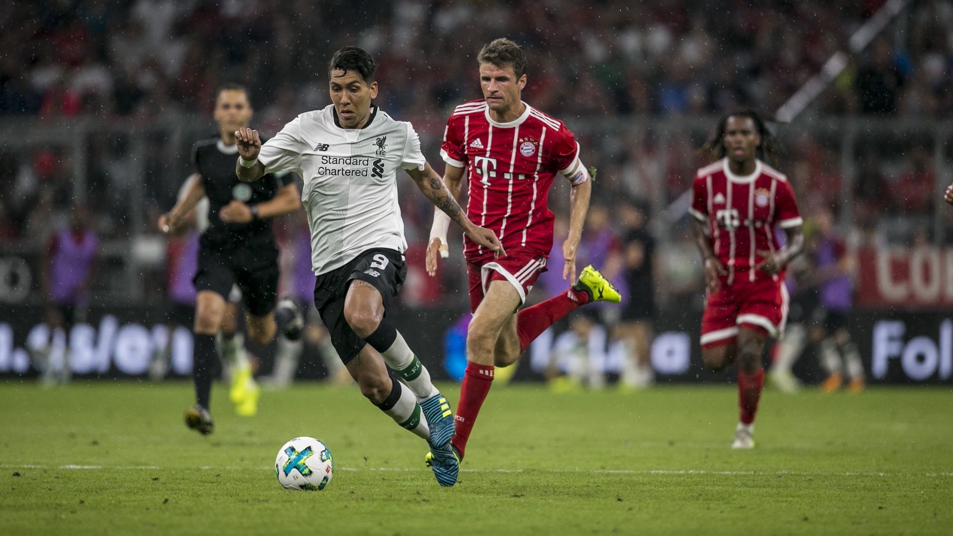 Roberto Firmino, Thomas Müller, Audi Cup 2017, Liverpool - Bayern, 02082017
