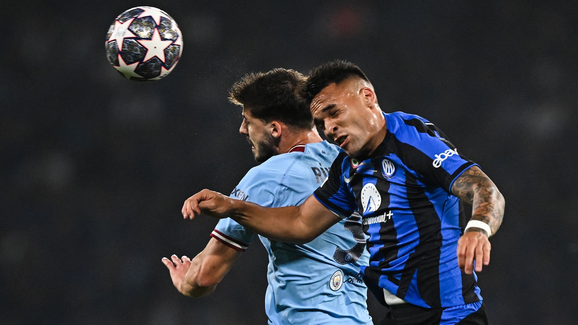 Lautaro Martinez Ruben Dias Inter Man City Champions League 2022-23