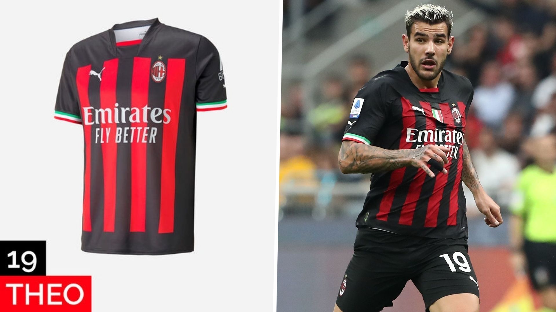 Theo Hernandez Shirt Milan