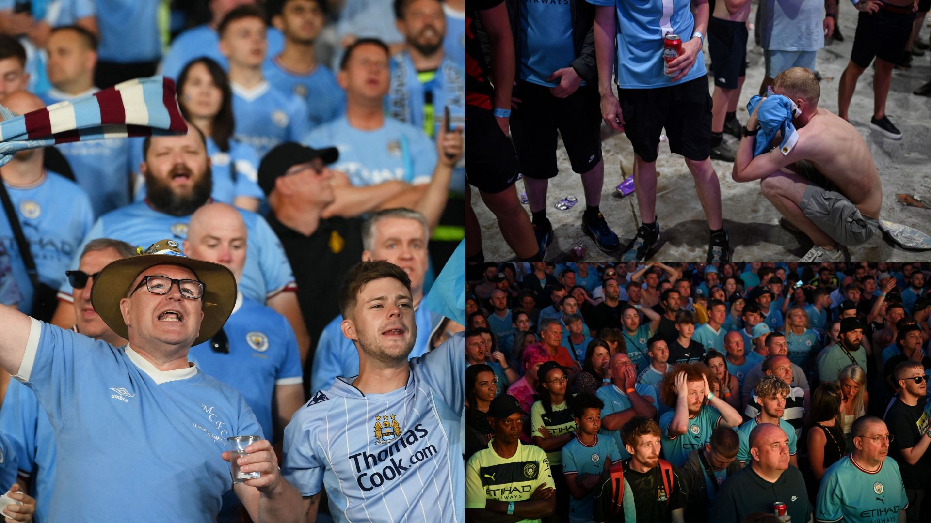 Manchester City fans Champions League final