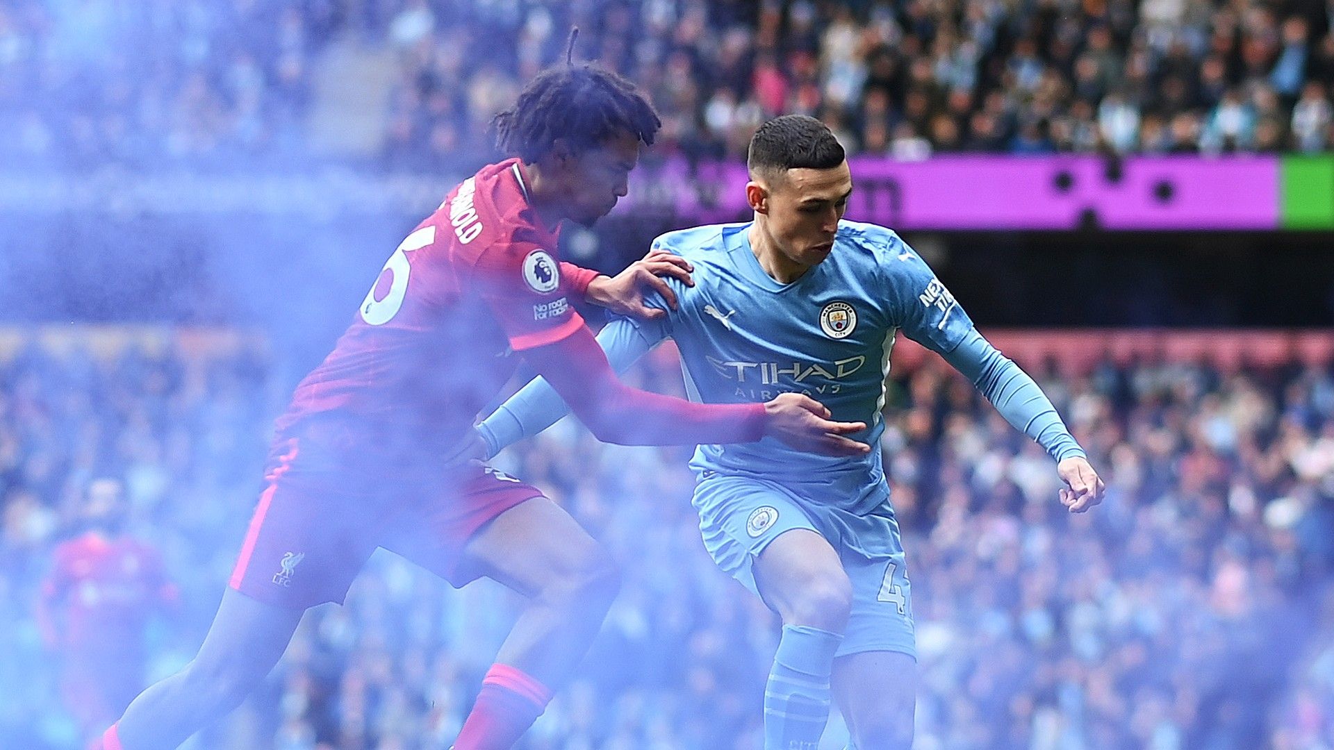 Trent Alexander-Arnold Phil Foden Manchester City Liverpool 2021-22