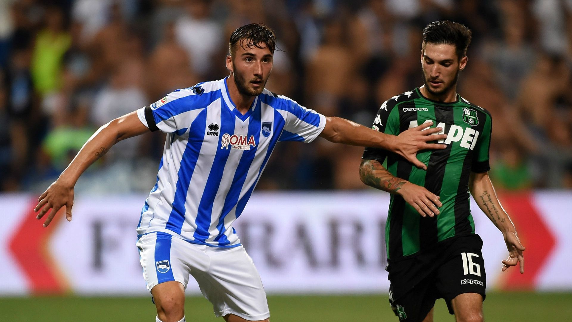 Bryan Cristante, Gaston Brugman, Sassuolo, Pescara, Serie A, 08282016