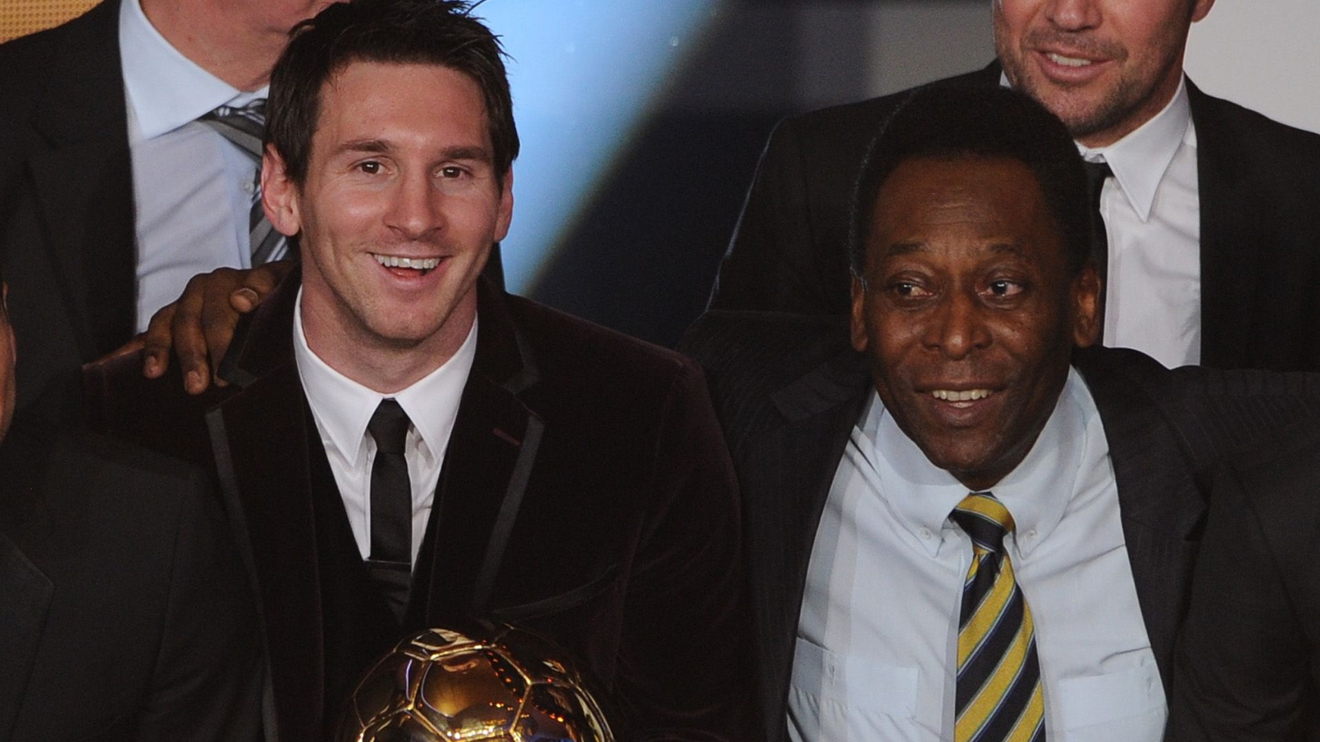 Lionel Messi Pelé 2011 Ballon d'Or 09012012