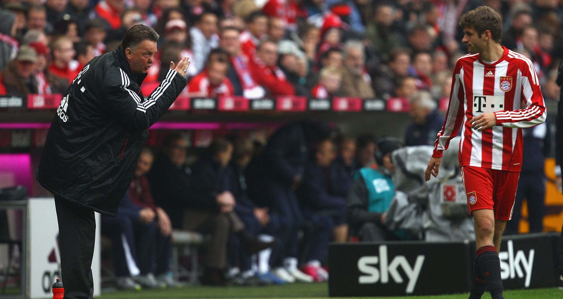 Louis van Gaal Thomas Müller FC Bayern 2010