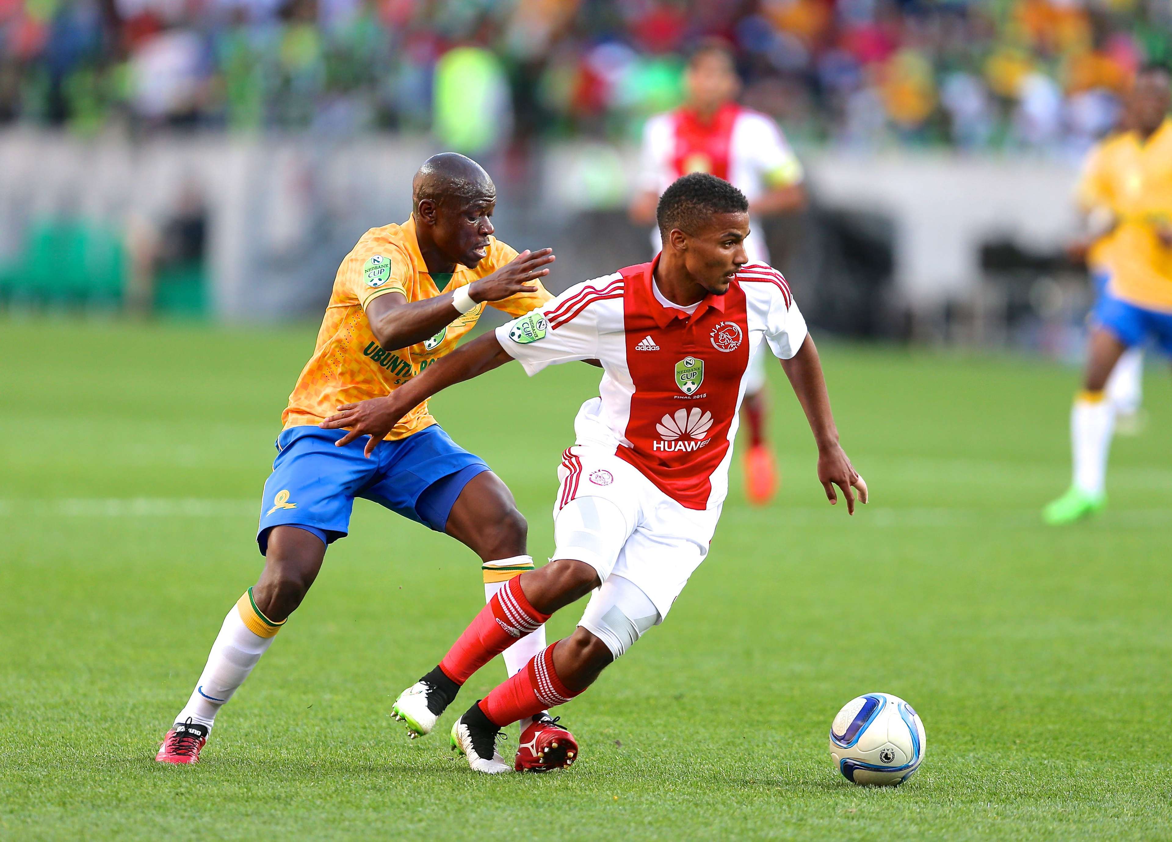 Hlompho Kekana and Rivaldo Coetzee - Sundowns vs Ajax Cape Town