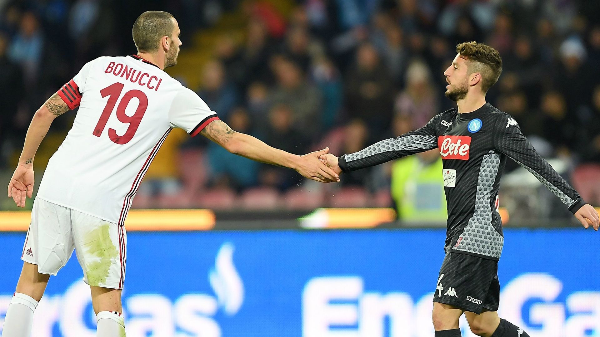 Bonucci Mertens Napoli Milan Serie A