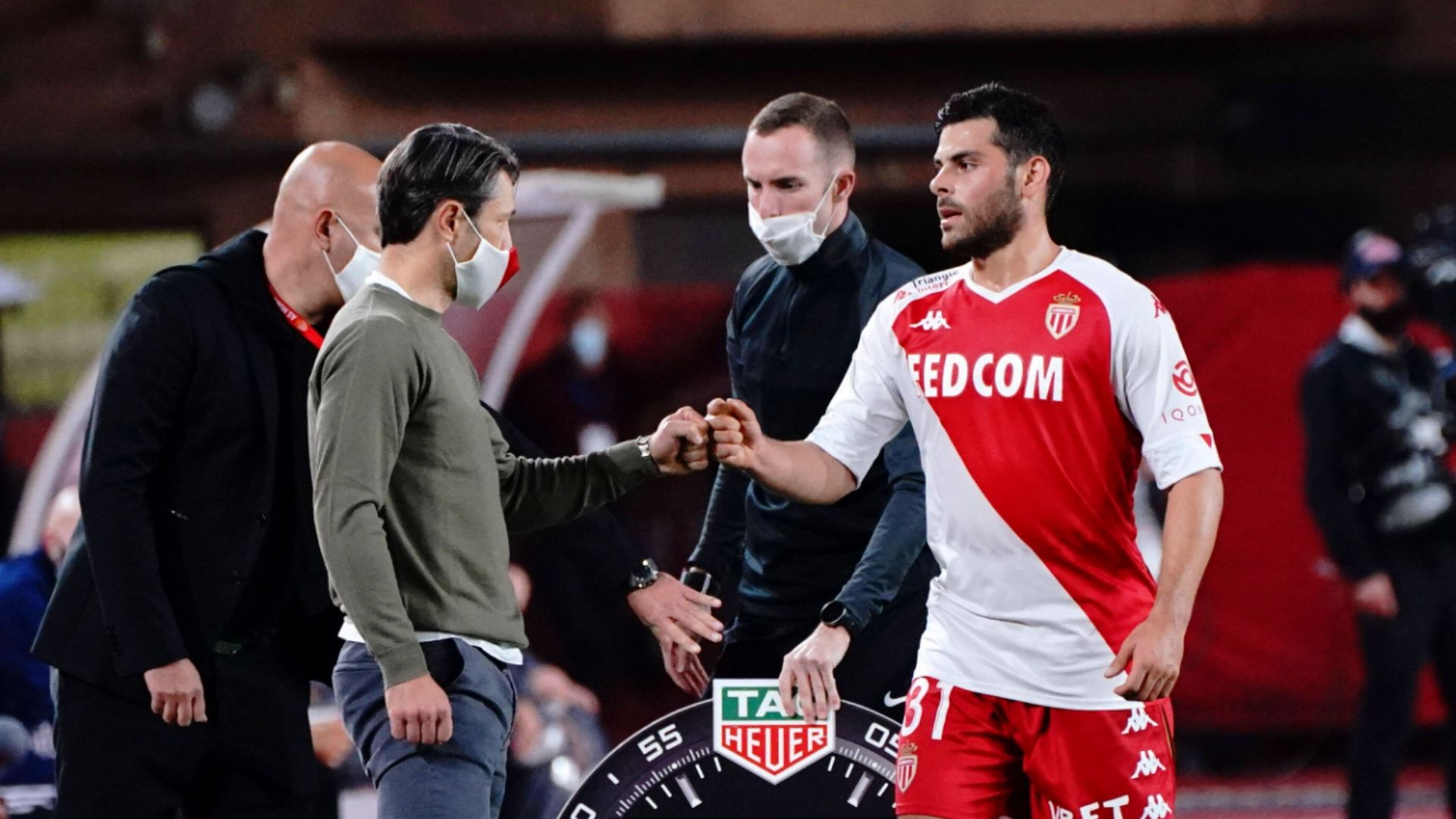 GER ONLY Kevin Volland Niko Kovac AS Monaco 01-11-2020