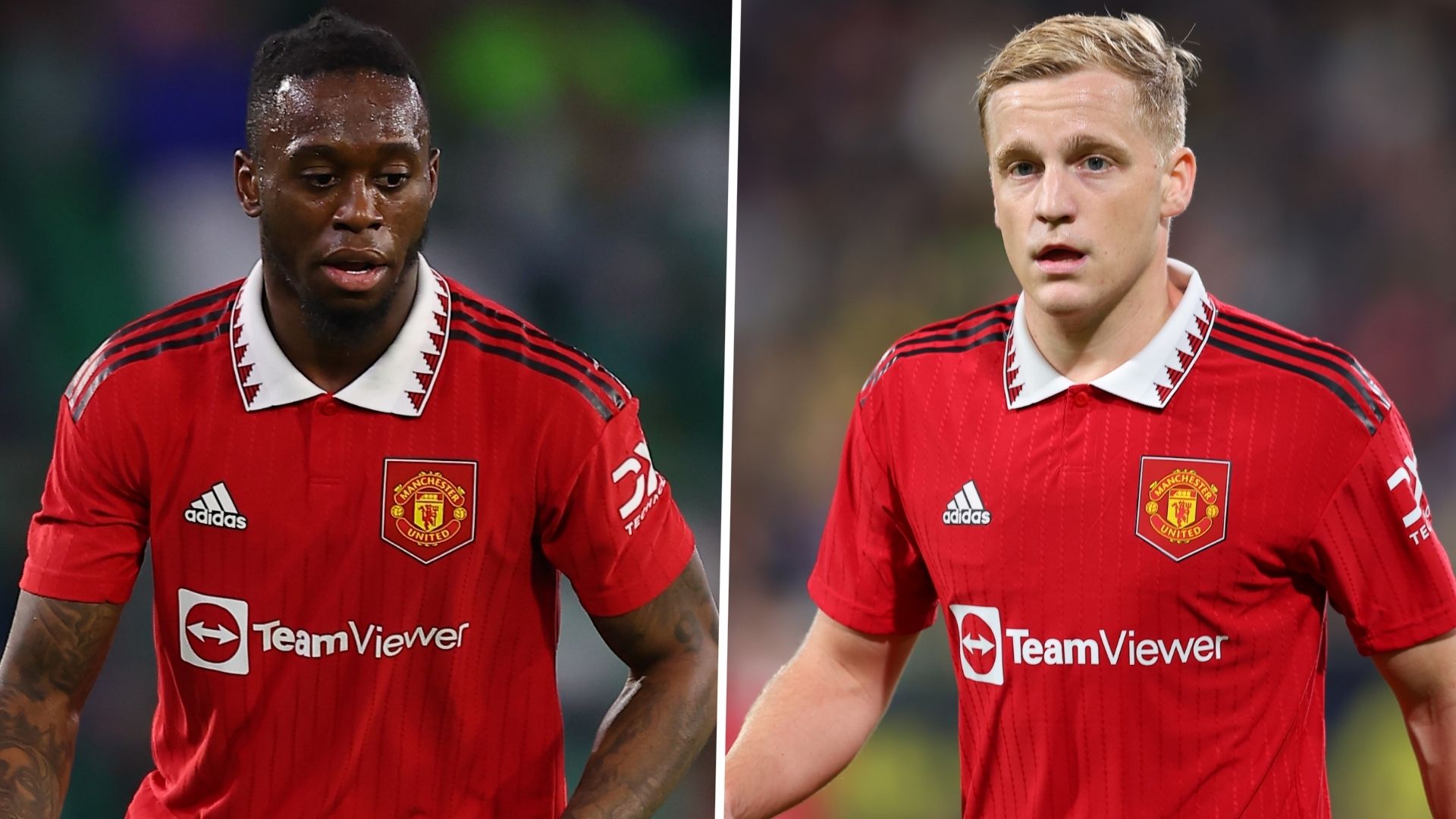 Aaron Wan-Bissaka Donny van de Beek Manchester United GFX