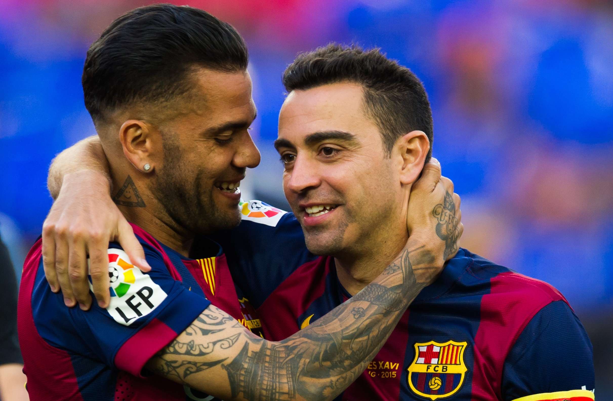 Daniel Alves & Xavi Hernandez