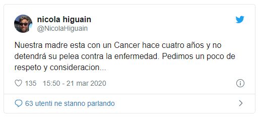 Nicola Higuain Twitter