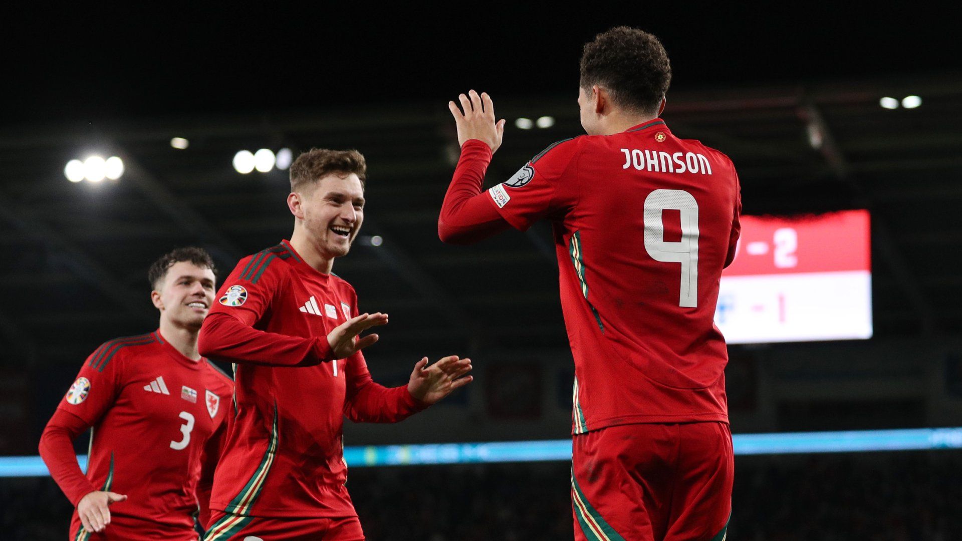 David Brooks Brennan Johnson Wales 2024