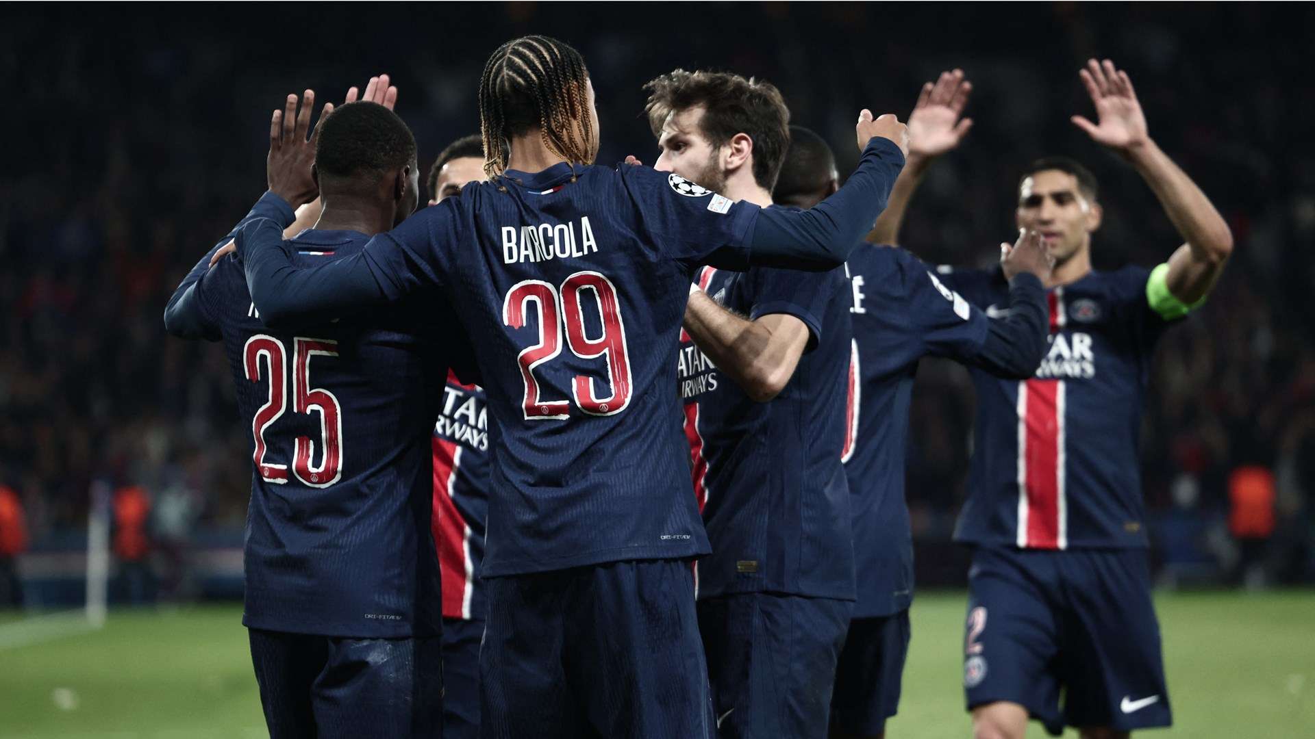 PSG gruppo esultanza