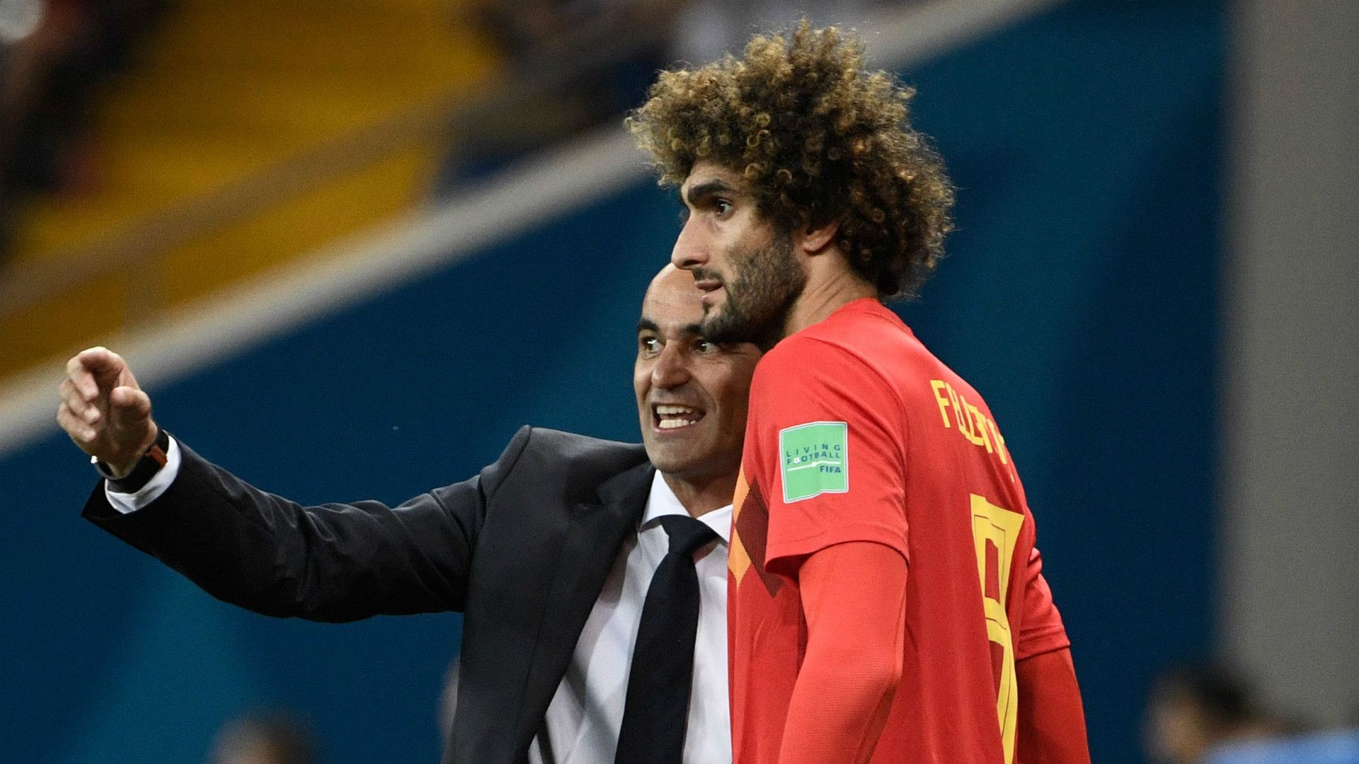 Marouane Fellaini Roberto Martinez Belgium 2018