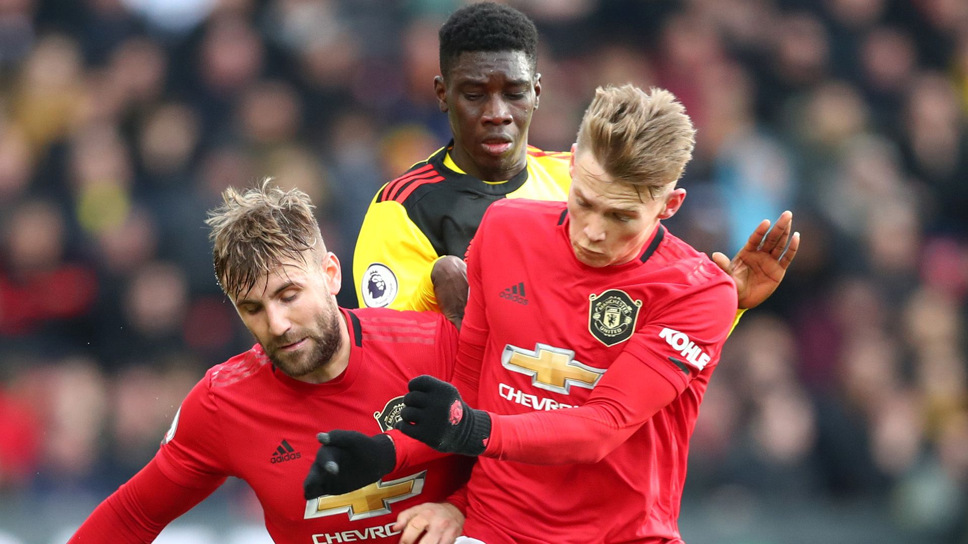Luke Shaw Scott McTominay Manchester United Ismaila Sarr Watford 2019-20