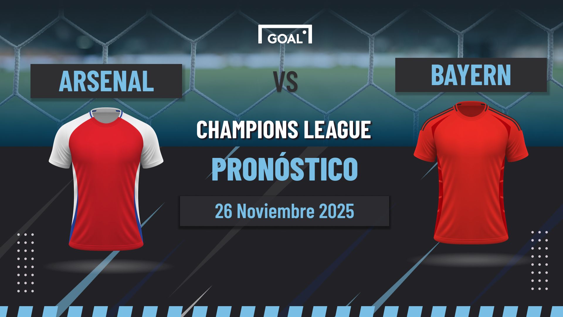 Arsenal vs Bayern Múnich Pronóstico y Apuestas Champions League | 26/11/25