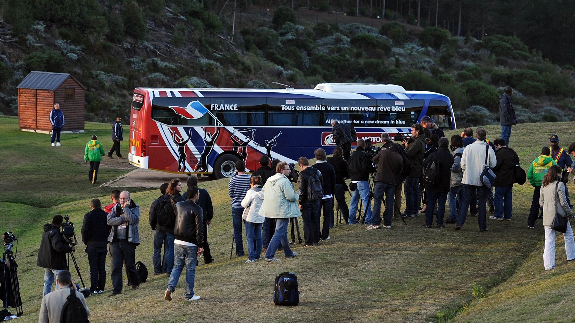 France team bus 2010 World Cup
