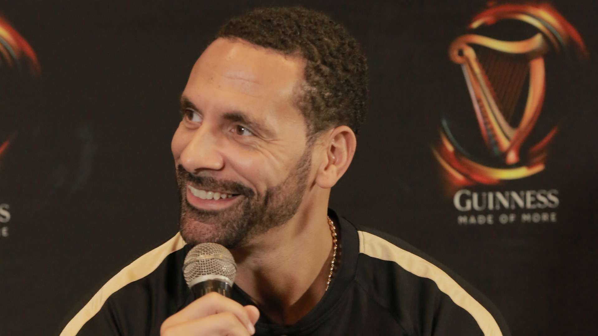 Rio Ferdinard of Manchester United in Kenya.