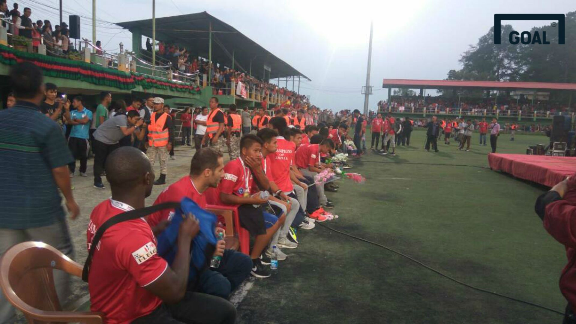 Aizawl FC celebration