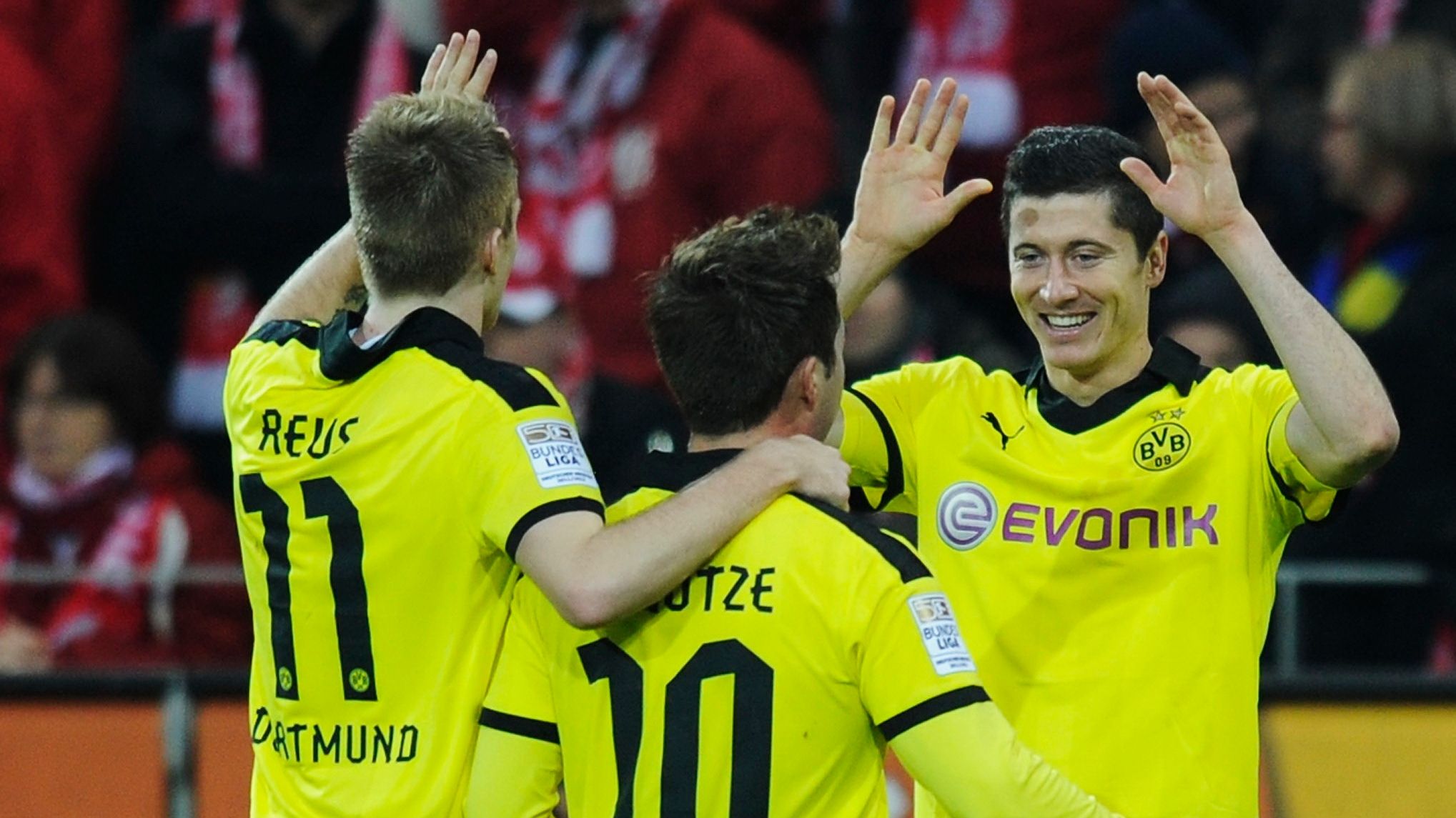 Robert Lewandowski Marco Reus Mario Gotze Borussia Dortmund