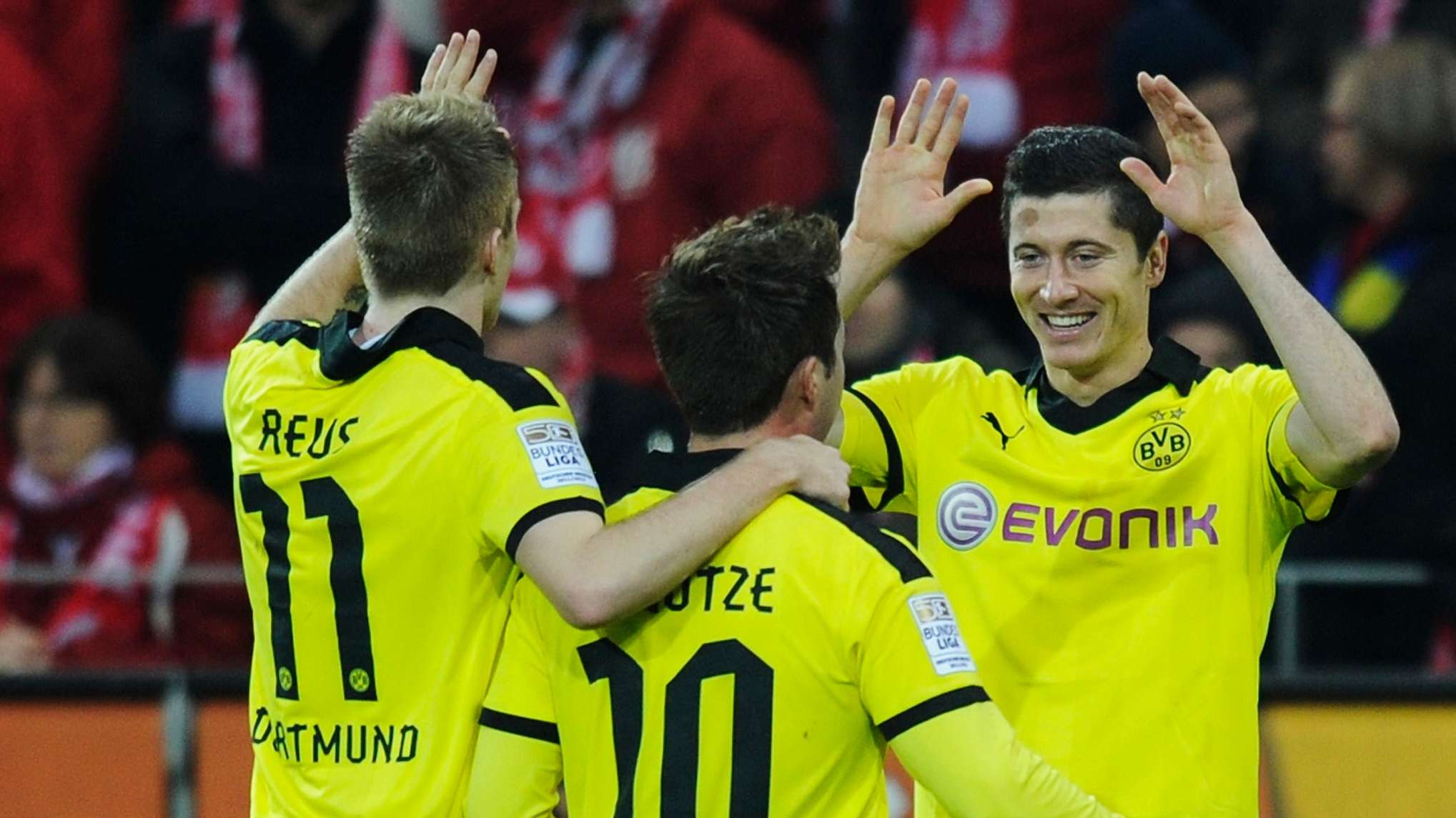 Robert Lewandowski Marco Reus Mario Gotze Borussia Dortmund