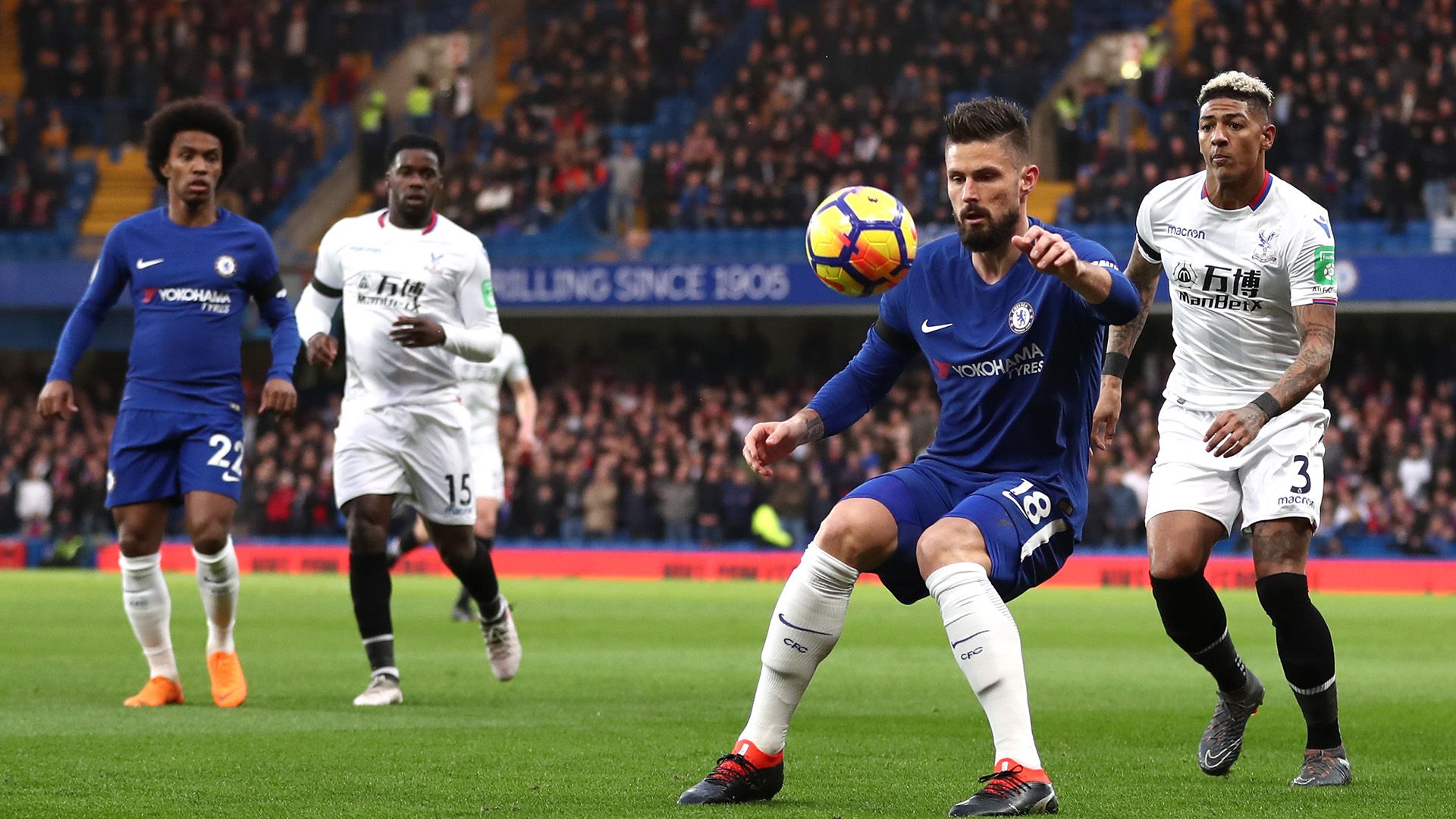 Olivier Giroud Chelsea Crystal Palace Premier League