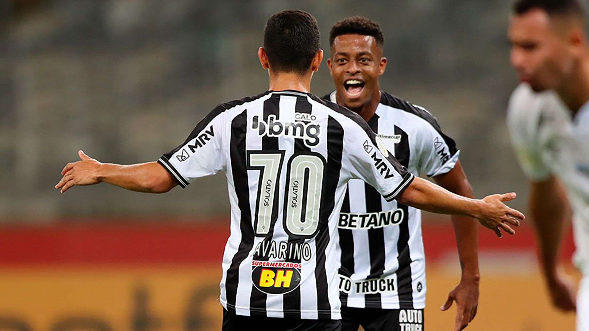 Savarino e Keno Atlético-MG Santos Brasileirão 26012021