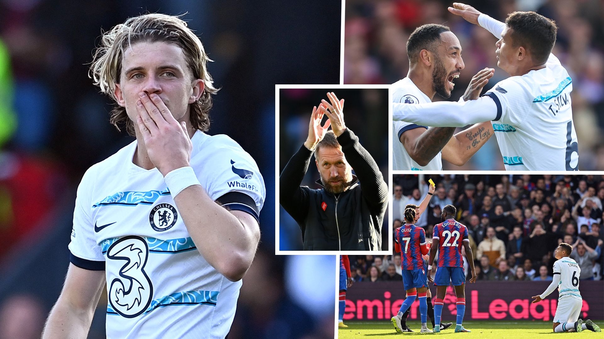 Gallagher Potter Aubameyang Silva Chelsea Crystal Palace 2022-23 GFX