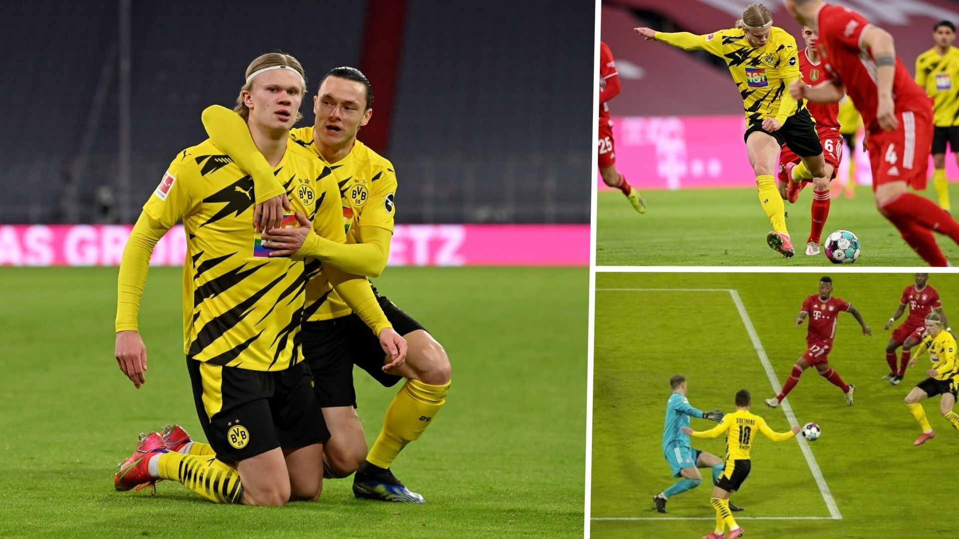 Haaland doblete Borussia Dortmund